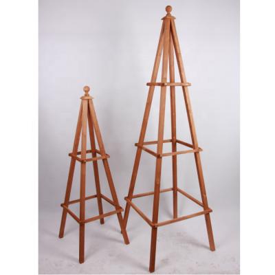 China Easily Assembled Classic Wooden Home and Garden Obelisk Trellis for sale