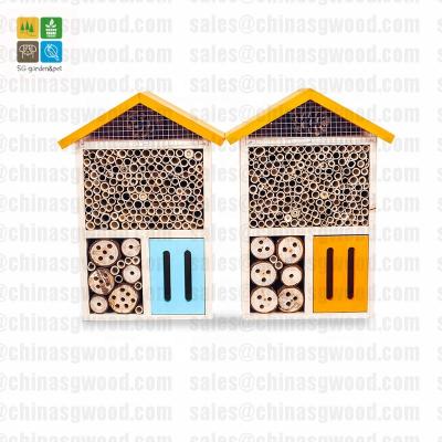 China Insect House Ladybug Hotel Viable Chinese Wooden Bee House for sale