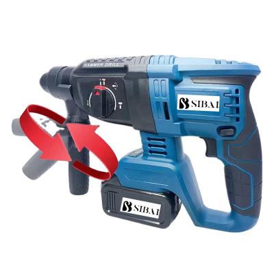 China DRILL Multi-functions Drill Machine with Li-ion Electric Rotary Drill 2 Hammer Breaker Cordless Power Drills for sale