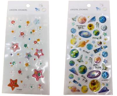 China Self Adhesive Epoxy Stickers Crystal Stickers With CMYK Printing Promotion Gift for sale