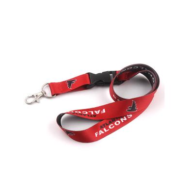 China Custom Logo 20mm Polyester Neck Strap Phone Detached Lanyard Neck Strap For Id Key Chain for sale