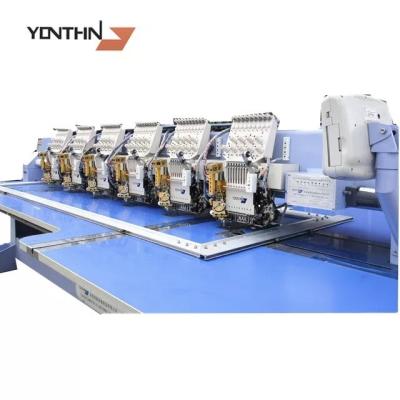 China Cheap Automatic Flat Head Hotels Yonthin 6 Needle 15 T-shirt Tajima Embroidery Machine Industrial For Clothes Sale for sale