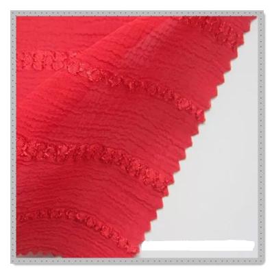 China Abrasion-resistant Wholesale Spring Yarn Chiffon Jacquard Fabrics And Summer Fabrics Polyester Fabrics Apparel Fabrics for sale