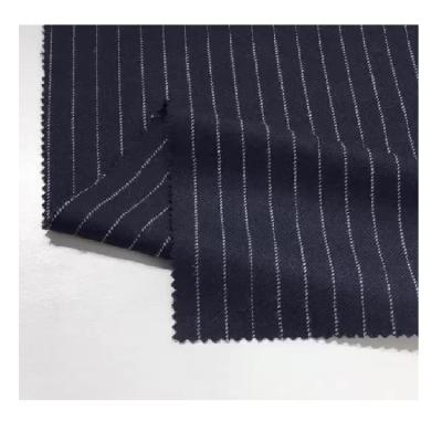 China Breathable woven wool, yarn-dyed Malden, single side vertical stripe, suit, pants and jacket fabric for sale