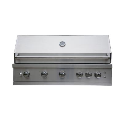 China Easily assembled built in 5 burner gas grill for sale