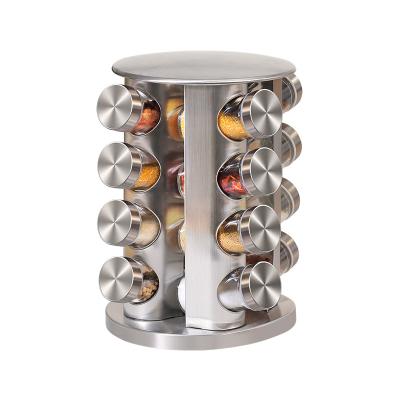 China Easily Cleaned 20-Jar Countertop Rack Spinning Tower Organizer with Free Spice Refills for 5 Years for sale