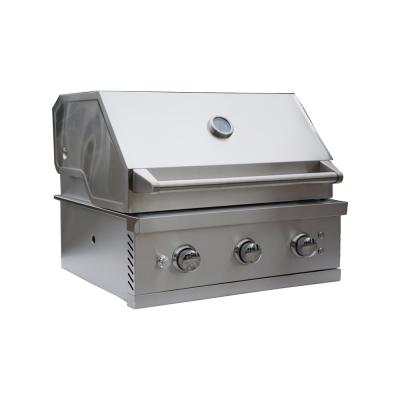 China Easily Assembled Outdoor Cooking Rust Free Barbecue 3 Burner Gas Grill 304 Stainless for sale