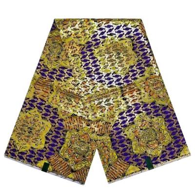 China African Real Wax Cotton Print Top Cotton Loincloth Designer Sewing Wedding Dress Latest Organic Ankara Gold Fabric Making Craft Loincloth for sale