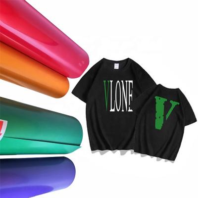 China Apparel Grade Korean Wholesale Heat Transfers Vinyl Stock Roll Iron On HTV Ployflex Cutting Vinyl For T Shirts Shoes Hats for sale