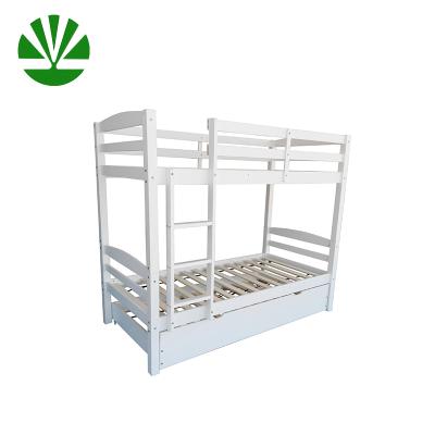 China (Pine wood adjustable 3 person adult bunk bed each other) WJZ-B738 with caster for sale