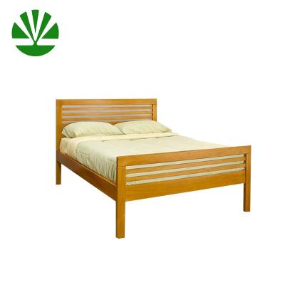 China WJZ-B77 Latest Double Headboard Furniture Wholesale Wood Frame Lighted Bed for sale