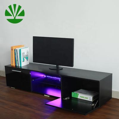 China Waterproof Lowboard 130cm TV Cabinet Rack Unit High Gloss TV Doors for sale