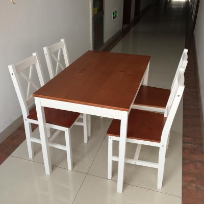 China Pine Wood Kitchen Dining Room Furniture Solid Wood Home Table Designs for sale