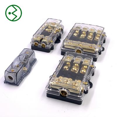 China The Electrical Components The Power Distribution Block Use In Audio Car Power Bolt-Down Fuse Box ANL Type Fuse Holder Block With Cover for sale