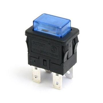 China Baokezhen SC7097 Push Button Switch Power Strip 12mm Momentary Flush Square Spst On Off Push Button Switches for sale