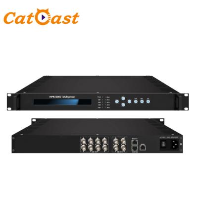 China CATV system CATV TS multiplexer with 8ASI/512IP port and IP/ASI/GE programs multipiexing for sale