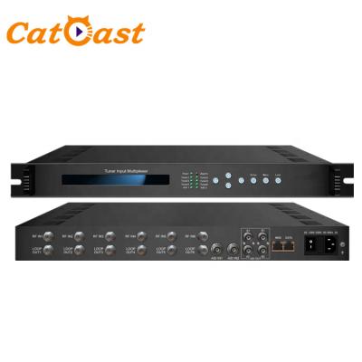 China CATV System CATV Broadcasting System 6 in 1 DVB-C Tuner Input Multiplexer with IP ASI Output for sale