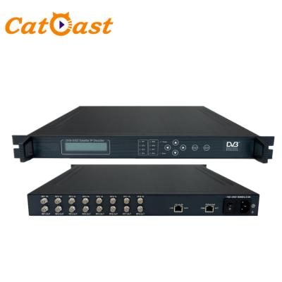 China 8 Channels DVB-S DVB-S2 RF To 64 SPTS IP Gateway HPS864 for sale