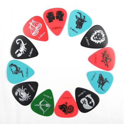 China Custom Brand GUITAR Logo Guitar Pick Printing Pearl Solid White Guitar Pick Maker Picks Accessories for sale