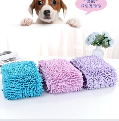 China Super Soft Stocked Dog Towel Pink / Blue Microfiber Pet Towel S M L Pet Products Pettowel 0001 for sale