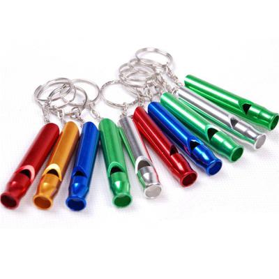 China Main channel. Survival Aluminum Whistle Emergency Key Chain for sale