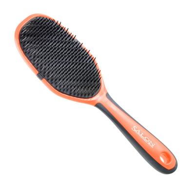 China Brand New Fashion Duct Comb Plastic Hairbrush Detangler Factory Factory Handle Rubber Massage Scalp for sale