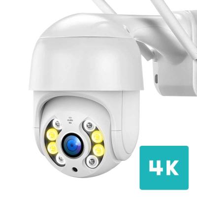 China Human Motion Tracking Mini Size 8MP Smart Dome Camera Full Color Outdoor CCTV WIFI H.265 Night Vision Network PTZ Camera 4K From China Factory for sale