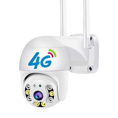 China Human Motion Camera Network CCTV 3G 4G SIM Card PTZ Tracking Surveillance 2MP IR Night Vision Human Detect Wireless Smart 4G PTZ Camera for sale