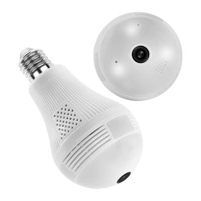 China Panoramic NIGHT VISION 1080P VR E27 LED Lamp Camera 360 Degree Wide Angle Fisheye Camera Baby Pet Monitor ICSEE APP WiFi Bulb Camera for sale