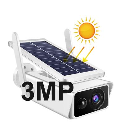 China Rechargeable Solar Camera NIGHT VISION PTZ Maintenance Color Night Vision SD/Cloud Two Way PIR Motion Detection Solar Battery Storage Powered Radio for sale