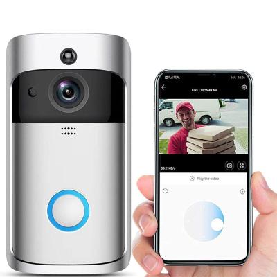 China ABS Video WiFi Doorbell Camera with Chime HD 720P Motion Detection Night Vision Two Way Audio Wireless Security Door Bell Camera for sale