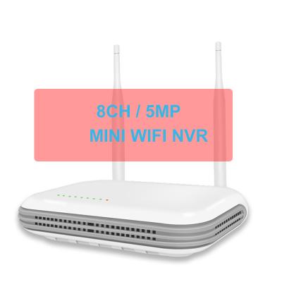 China Mini NVR Wifi 4K 4CH 5MP 8CH 3MP Security Video Recorder H.265+ Motion Detect Human Face Detection Support TF Card SSD CCTV NVR ABQ-ND1 for sale