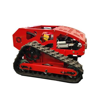 China Farms Radio Control Mowers Tilt Lawn Mower Tracked Robot Remote Control Mowing Machine for sale