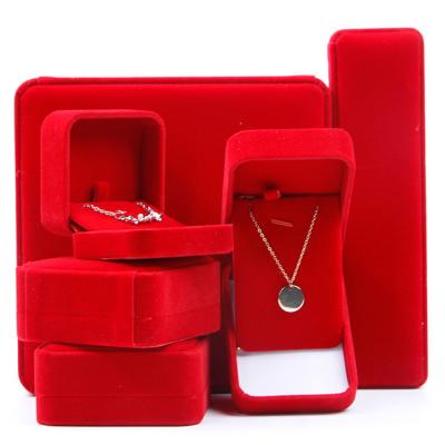 China Wholesale Wedding Valentine Bracelet Necklace Ring Factory New Style Leather Jewelry Box Gift Eco-Friendly Packaging for sale