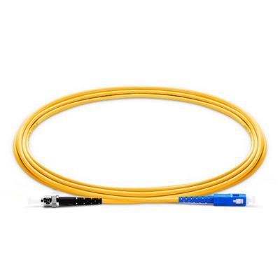 China VCOM Factory ST to SC D142121-D Duplex Drop Cable Indoor Single Mode 3m UPT Optical Fiber Optic Patch Cord for sale