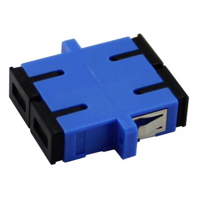 China Professional FTTH VCOM Supplier SC to SC UPC Duplex Fiber Optic Coupler Flange Optical Adapter FTTH CATV for sale