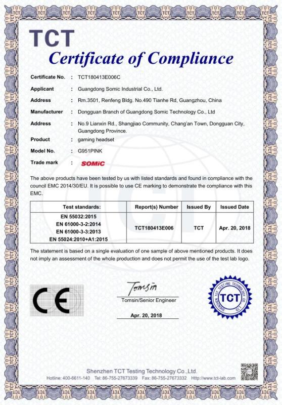 CE - Guangdong Shuoqiang Electronics Co., Ltd.