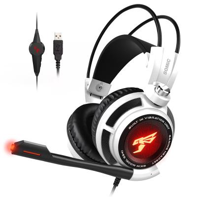 China 7.1 Virtual Surround - 2021 New Sound Headset Sound Canceling Colorful LED Gaming Headset For Computer for sale