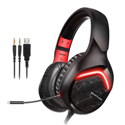 China Cheap Gaming Headphones Somic GS301 USB 7.1 Guangdong Stereo Gaming Headset Led Phone Headsets With Microphone For PC for sale