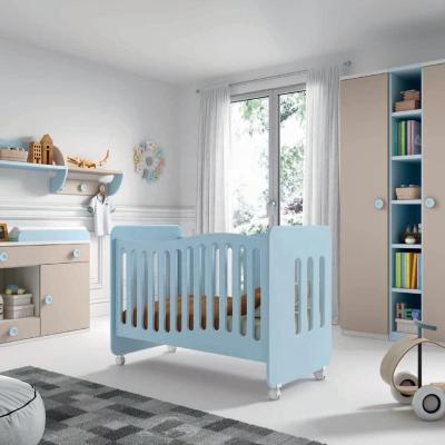 China NOVA High Quality Baby Cribs Modern EU Standard Wooden Hutch 20CCB002 Children Furniture Beside Baby Sleep Cradle Bed Furniture Set Bedroom for sale