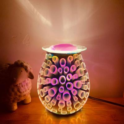 China Wholsale Antique Art Scented Candle Modern Electric Wax Heater Wax Melts Burner Christmas Aroma 3d Lamp Wax Melt Touch Burner for sale