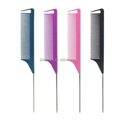 China Precision Comb Rat Tail Starter Rat Tail Comb Set Color Heat Resistant Teasing Combs For Color Women Hairdresser Styling Carbon Starter Comb Hairdresser Supplies for sale