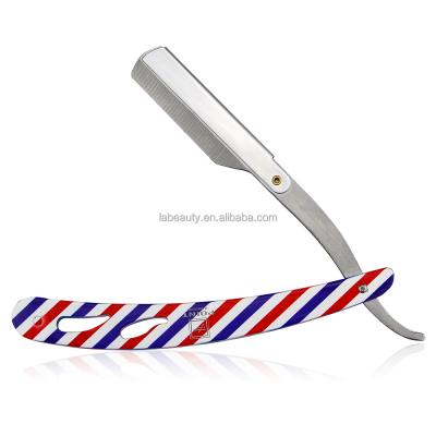 China Single Single Blade Stainless Steel Straight Razors Beard Cutting Folding Knife Shaving Barber Razor Straight Razor Men Care In Stock for sale