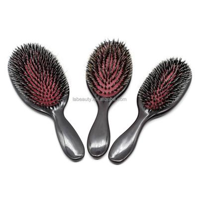 China Cushion Amazon Plastic Anti-Static Bristle Nylon Hair Brush ABS Paddle Nylon Boar Hair Brush Paddle Massage Round Brush In Stock for sale