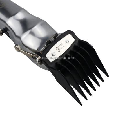 China Salon Barber Hair Cutting Clipper Guards Comb Wholesale 10sizes Black Metal Hook Factory Limit Comb Guide Comb With Metal Hook for sale