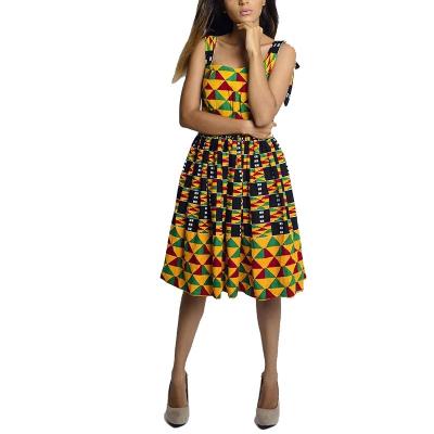 China High Quality Cotton Women Skirt African Patterns Ankara Dresses For Ladies With Wholesale Price for sale