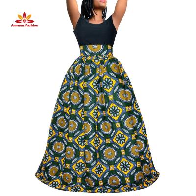 China Good Quality Cotton Factory Directly Wholesale African Print Skirts For Women 100% Cotton Ankara Skirts for sale