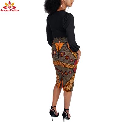 China New Fashion Ankara Cotton Skirt Styles African Women Print Clothing Competitive Price for sale