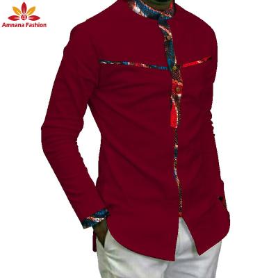 China Hot sale cotton clothes african men shirts for shirt with wholesale price for sale