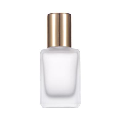 China Custom Empty Cosmetic Bottle 30ml Rectangular Base Base Glass Bottle For Makeup Packaging for sale